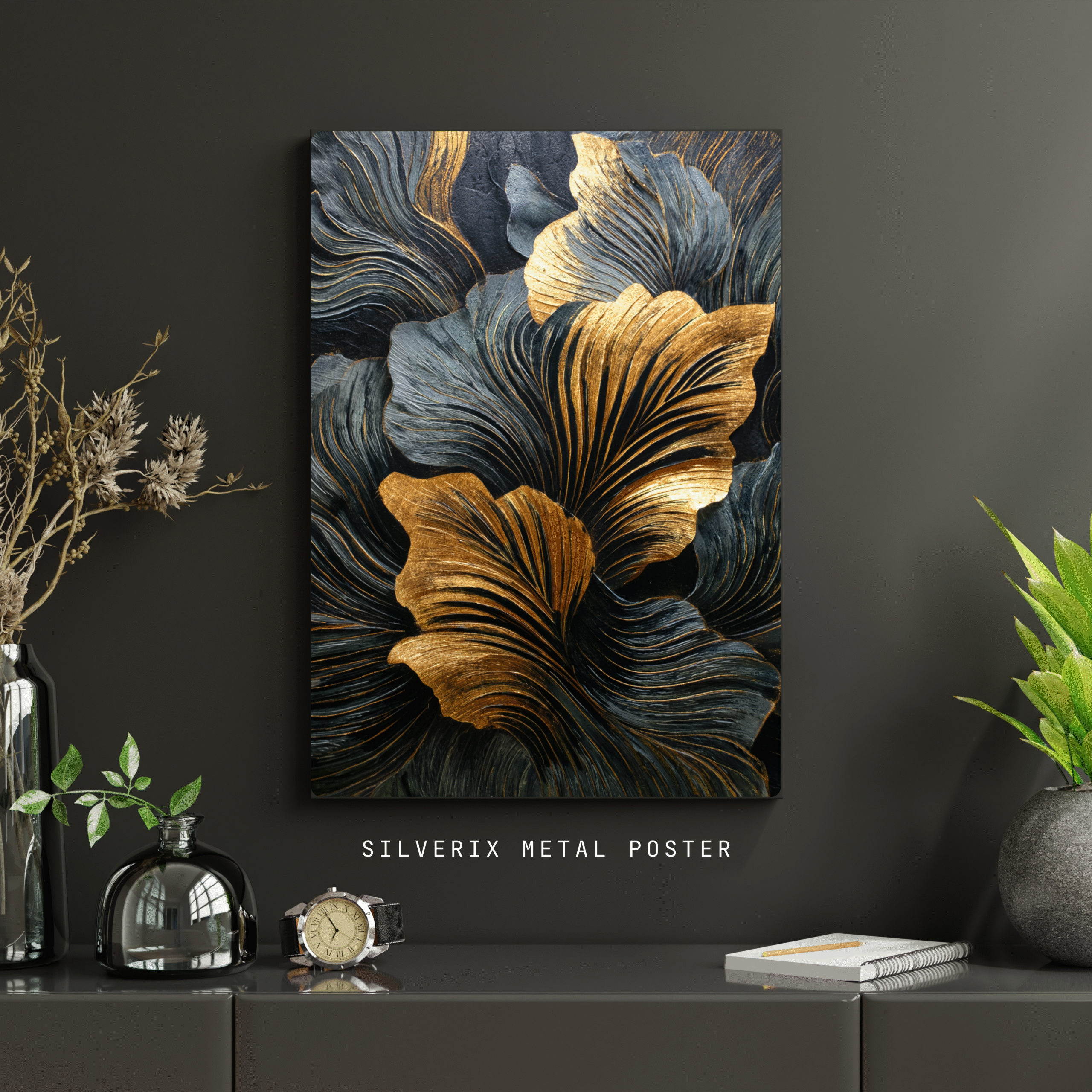 Abstrct Art Black & Gold